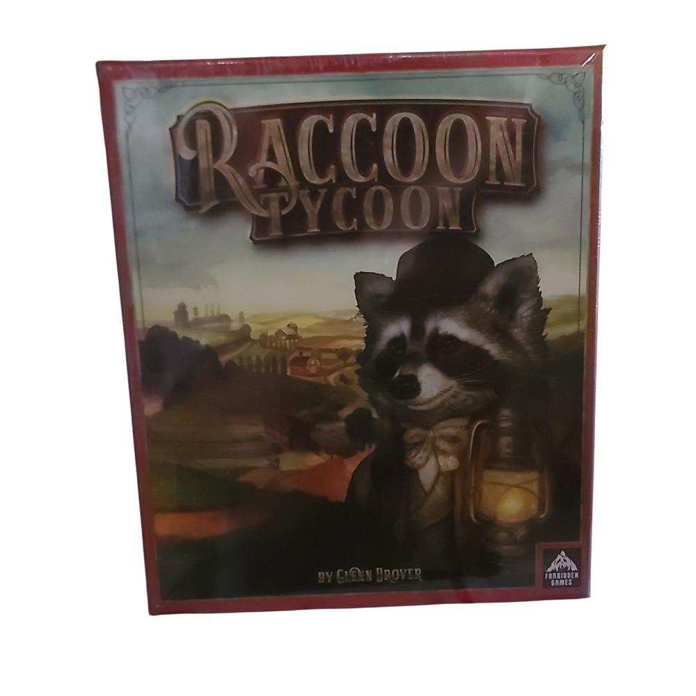 Raccoon Tycoon Board Game Forbidden Games Strategy Family Fun New Sealed